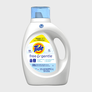 A white bottle labeled 