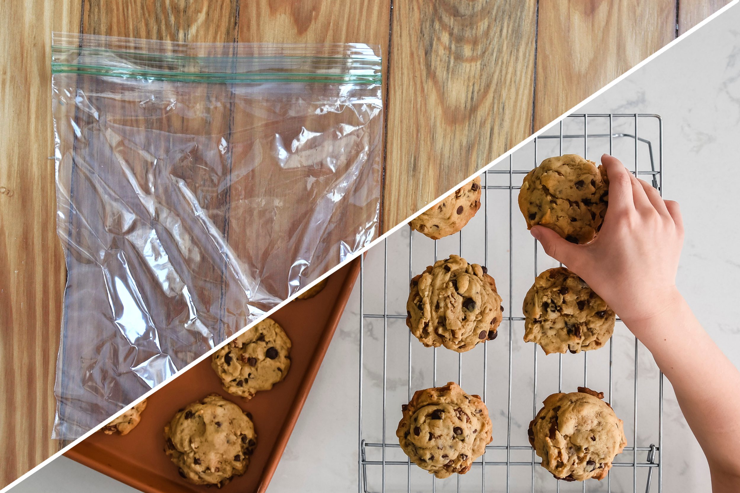 cookies hands kids plastic bag uses life hacks reusable 