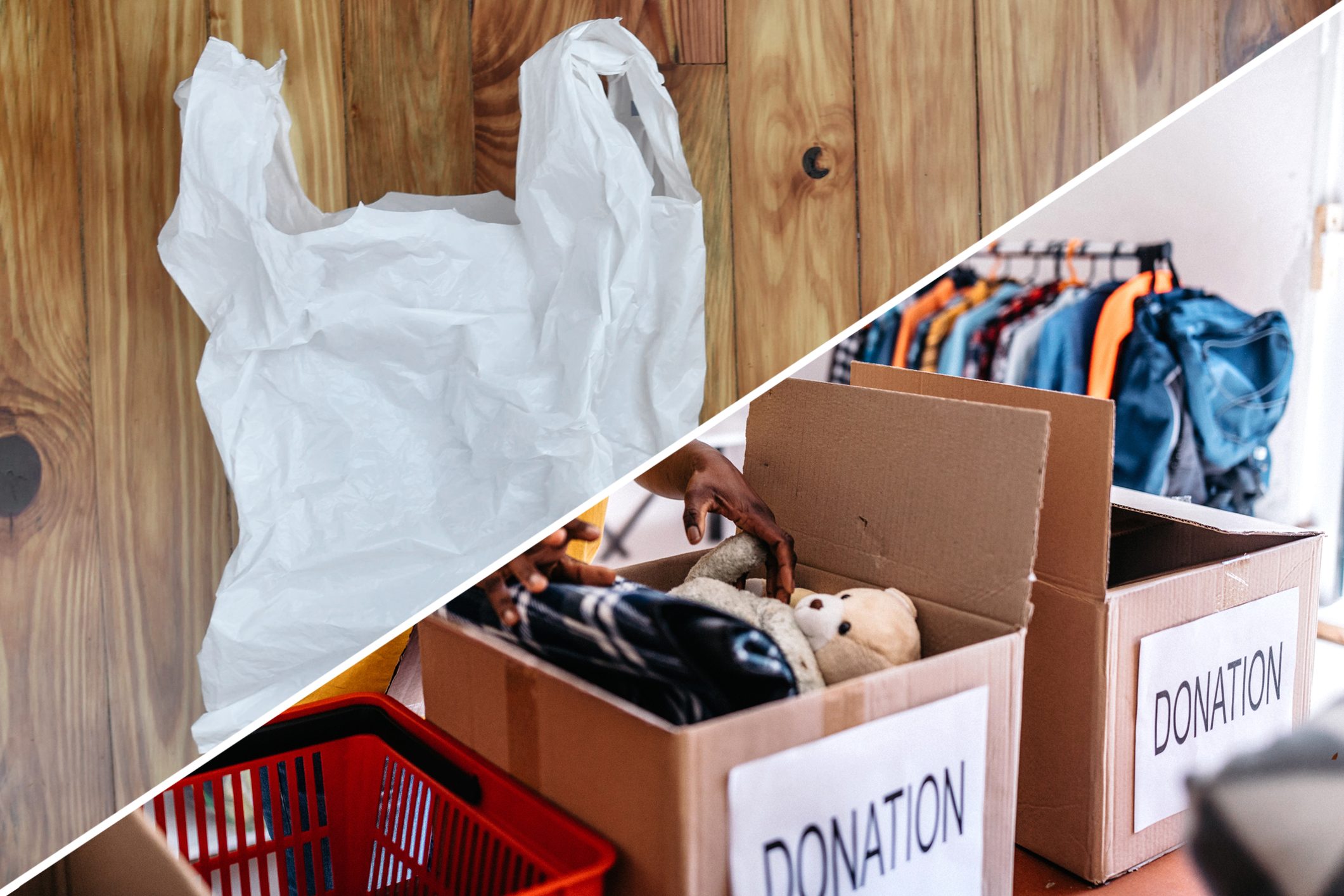 donations plastic bag uses reusable 