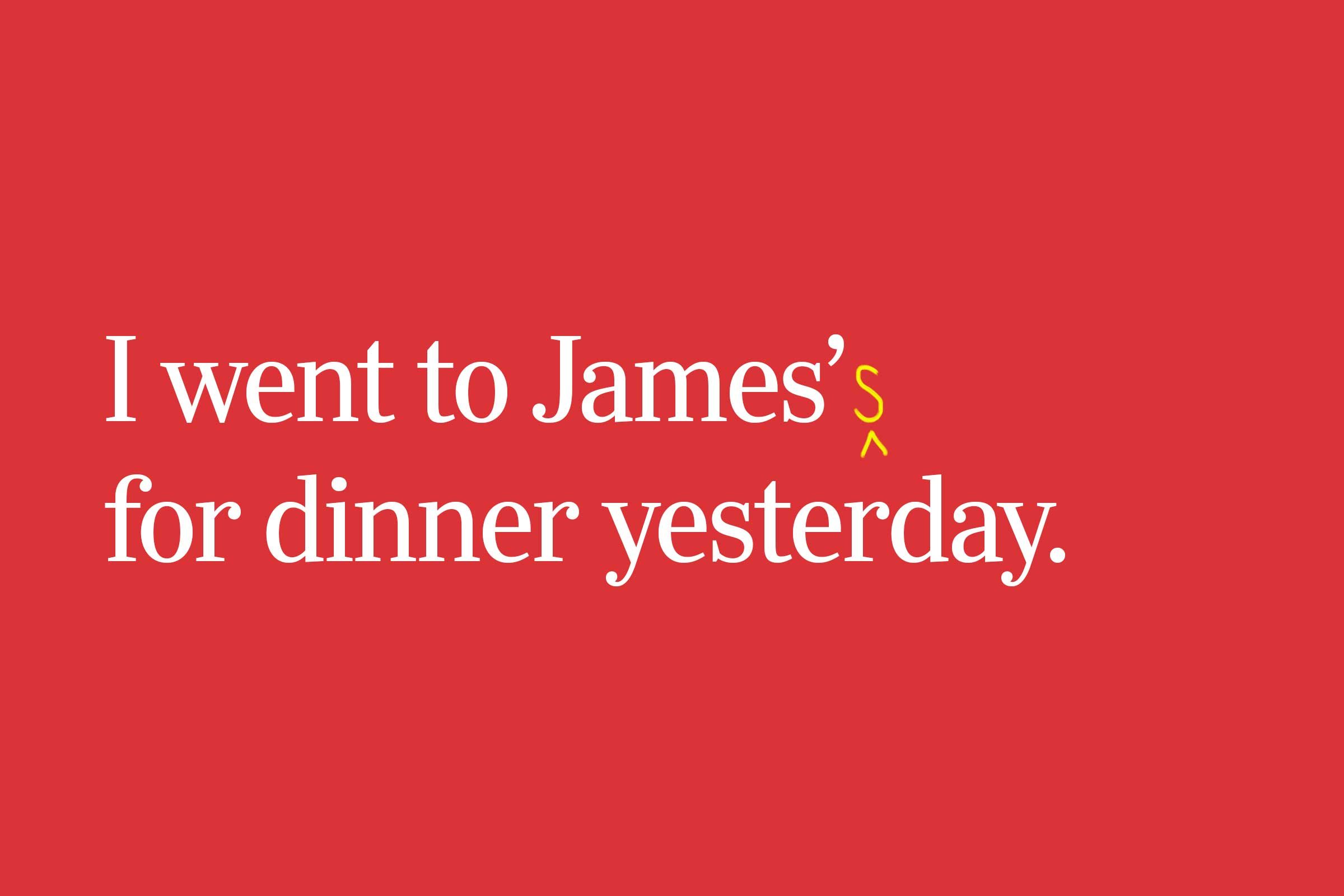 James' vs. James's