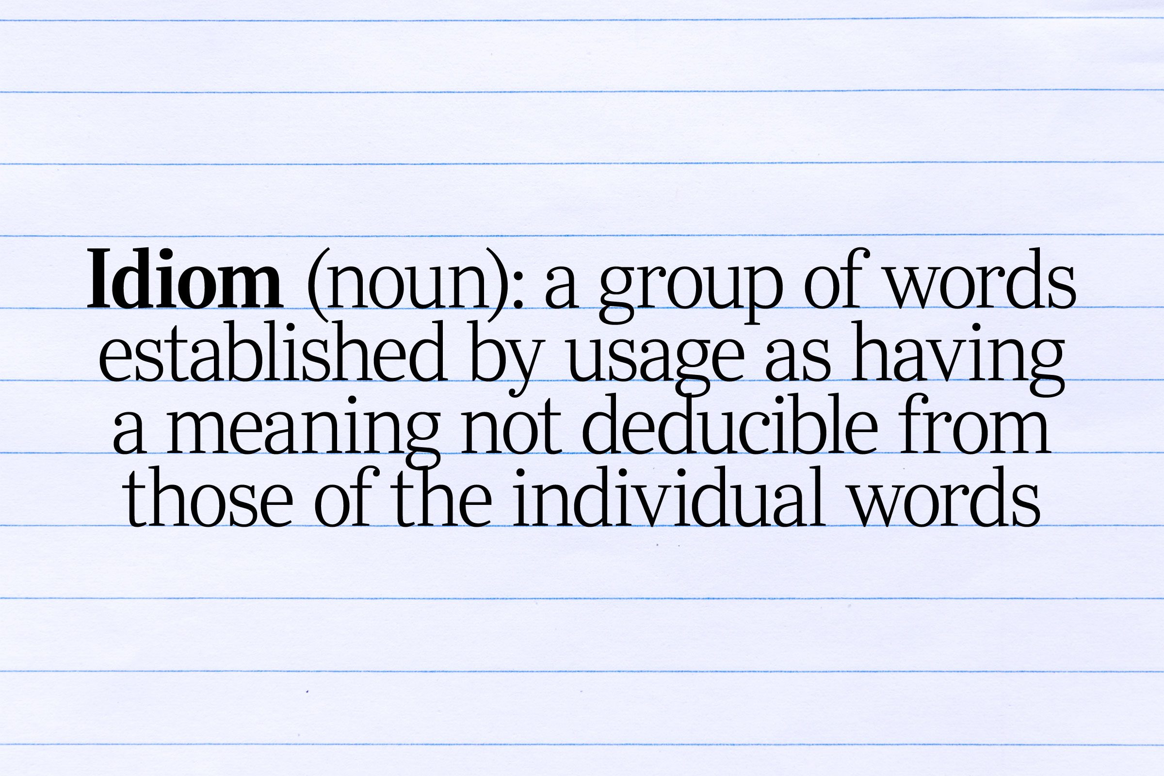 idiom definition text