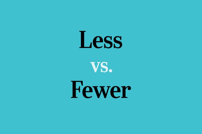 This Is the Real Difference Between “Less” and “Fewer”