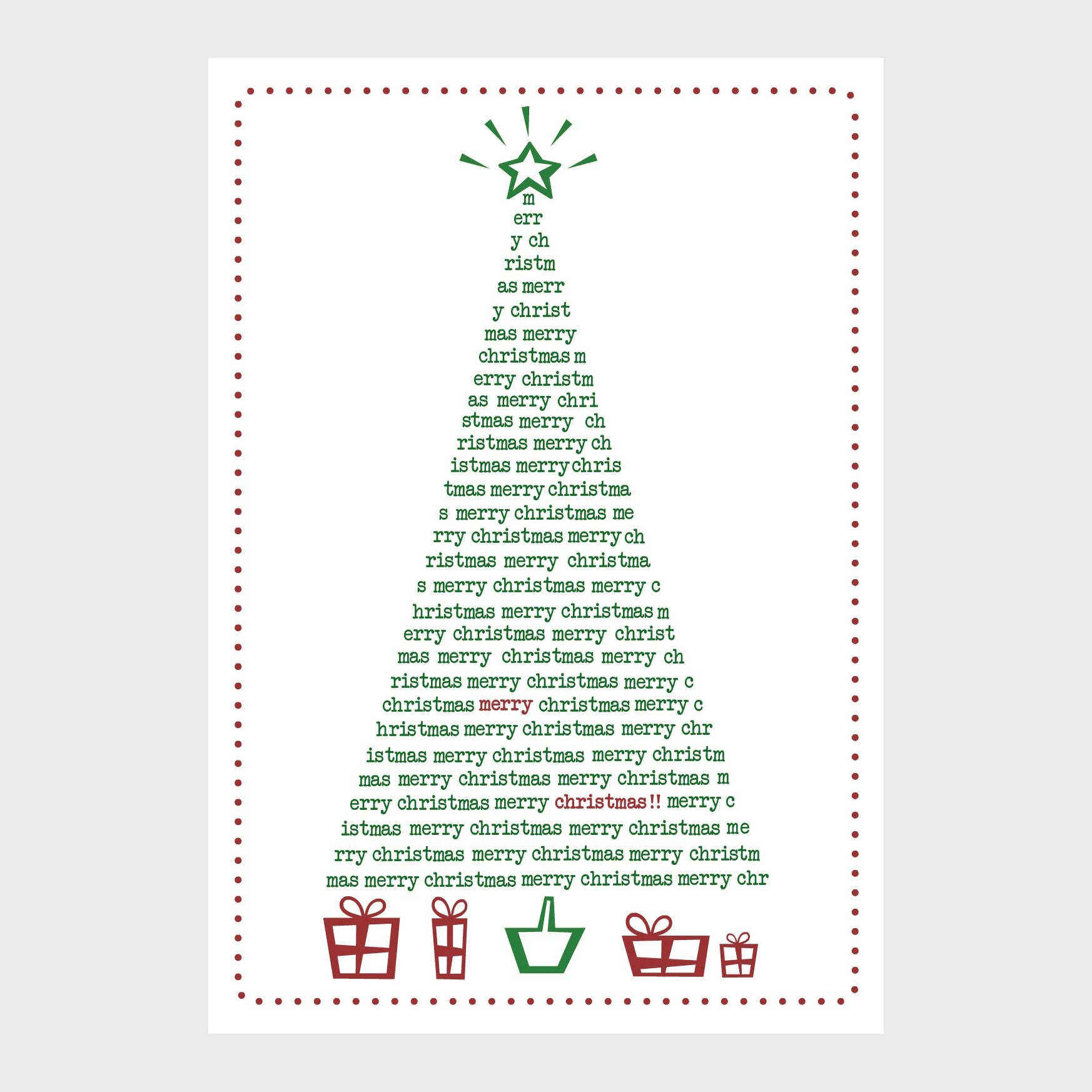 Tree Christmas Card