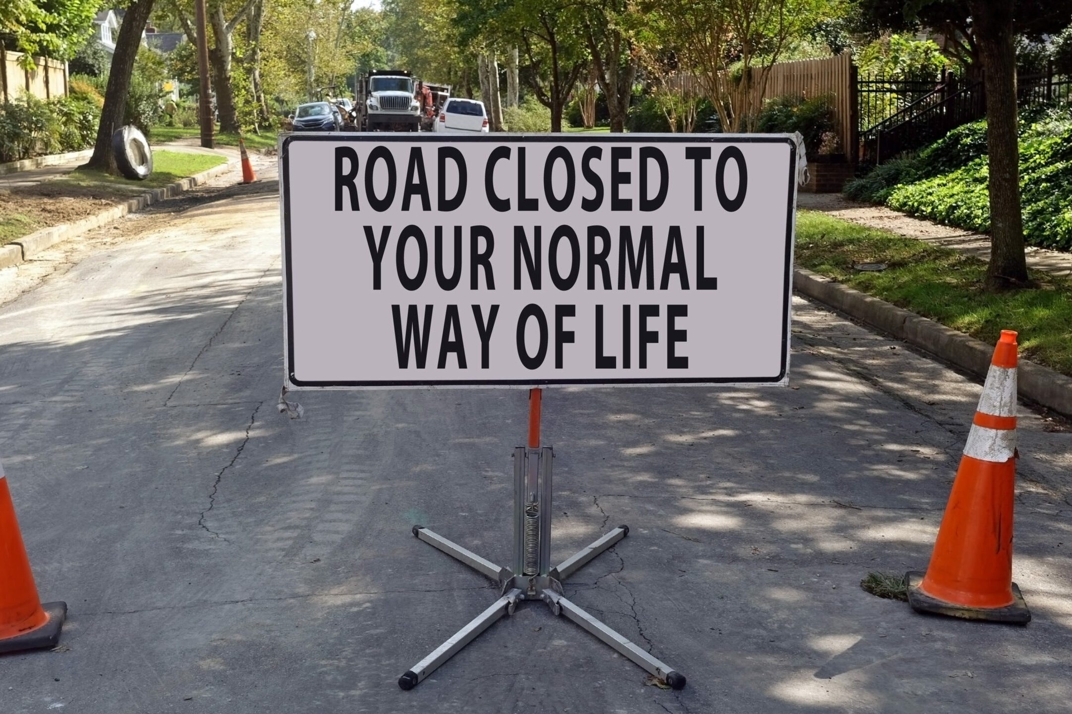 Humorous Construction Barricade
