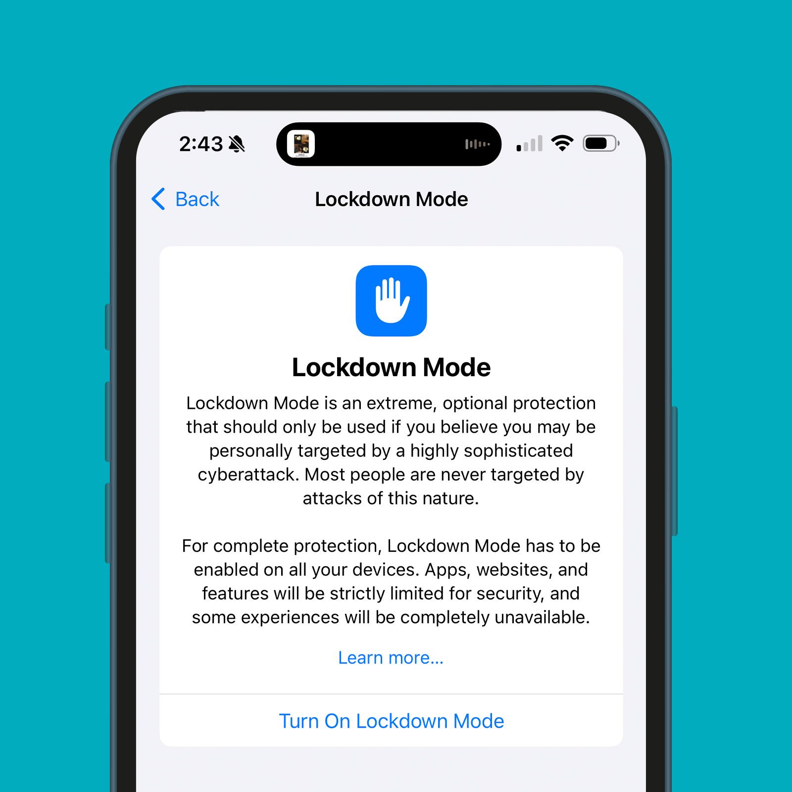 iphone lockdown mode