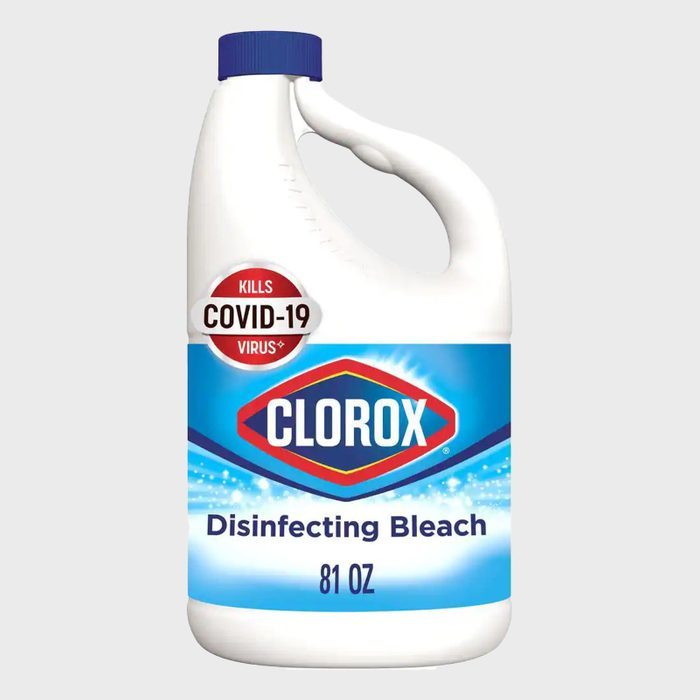 A white bottle labeled