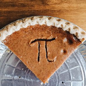 Pumpkin Pie With Pi Symbol