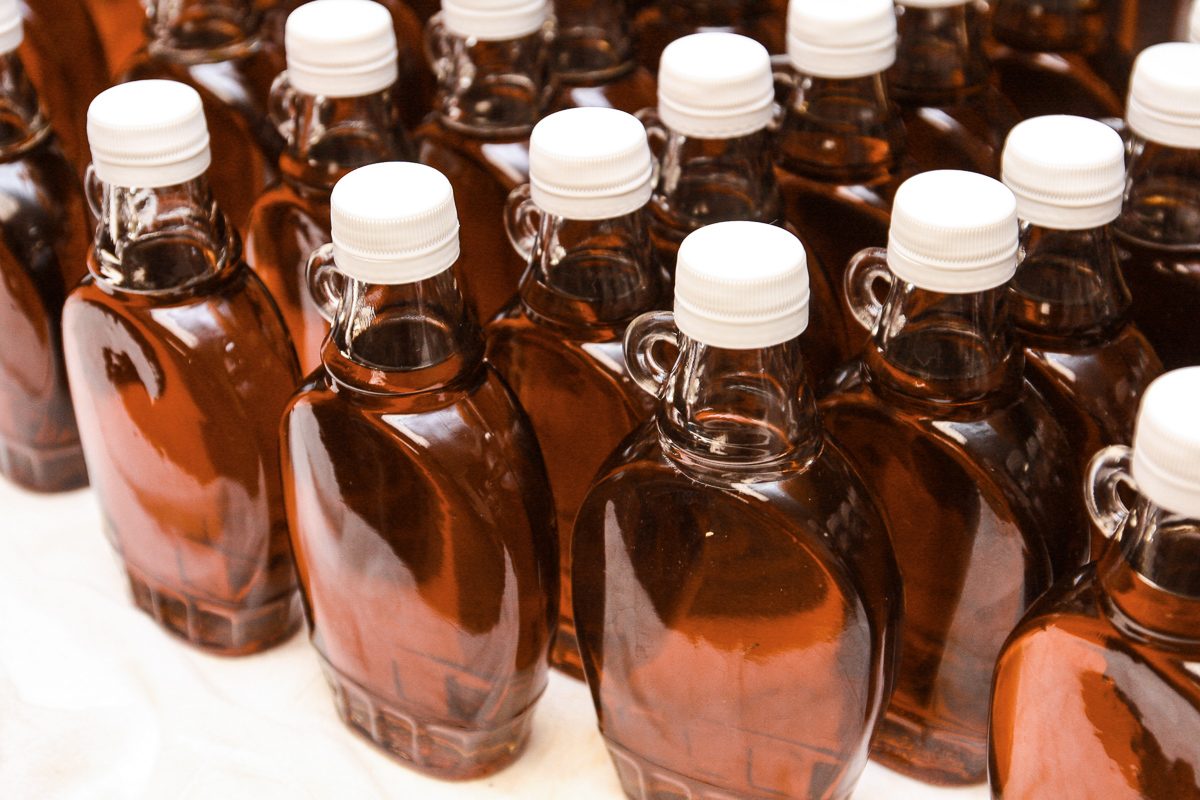 maple syrup bottles