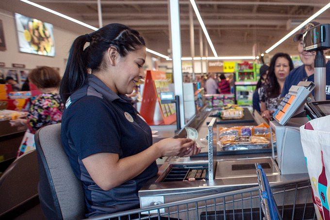 Here’s Why Aldi Cashiers Scan Groceries So Fast
