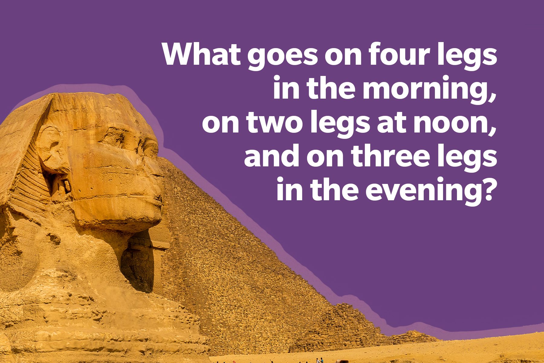 Most Famous Riddles In History on purple background