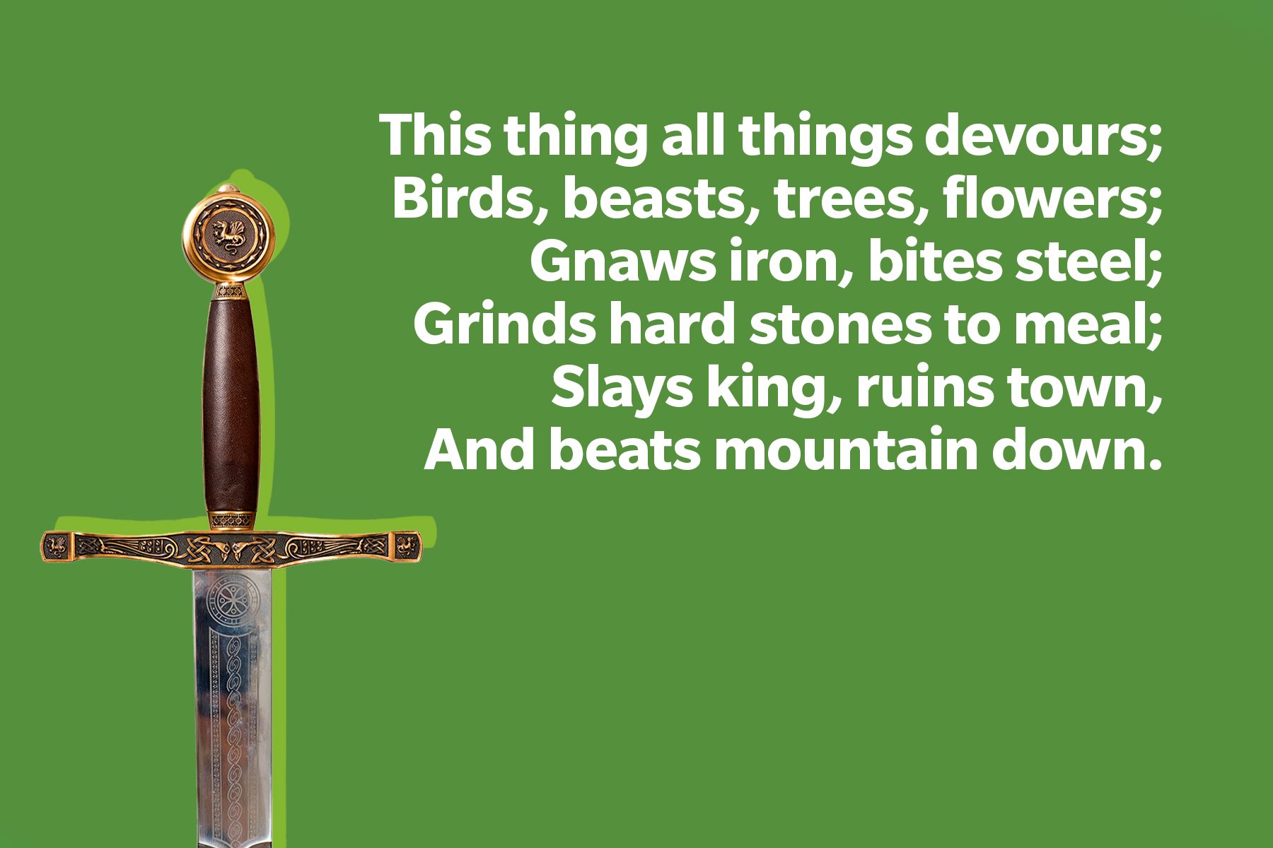 Most Famous Riddles In History on green background