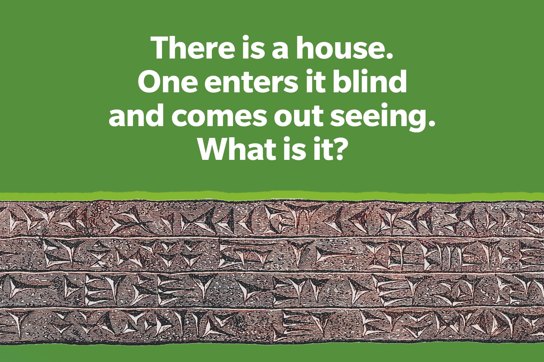 Most Famous Riddles In History on green background