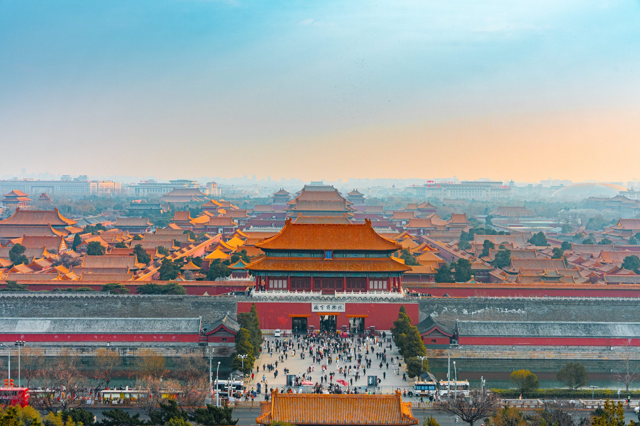 Skyline of Beijing's Forbidden City