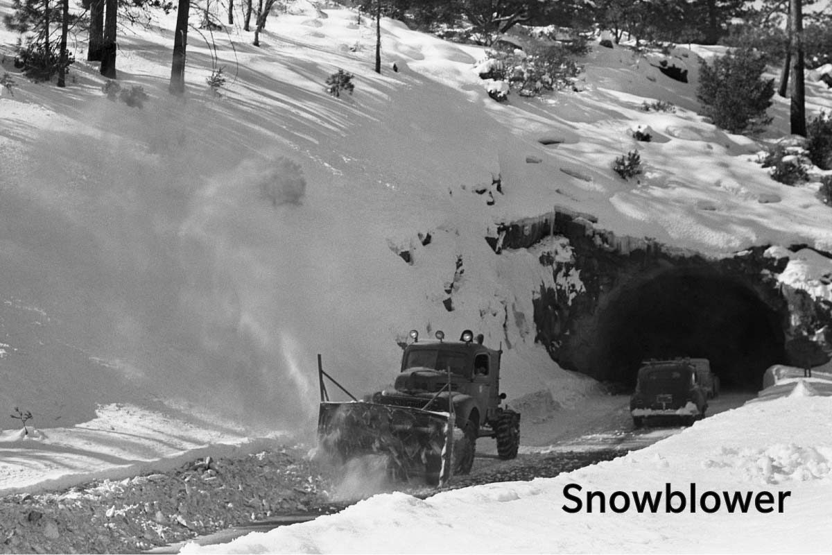 Snowblower In Yosemite 1950