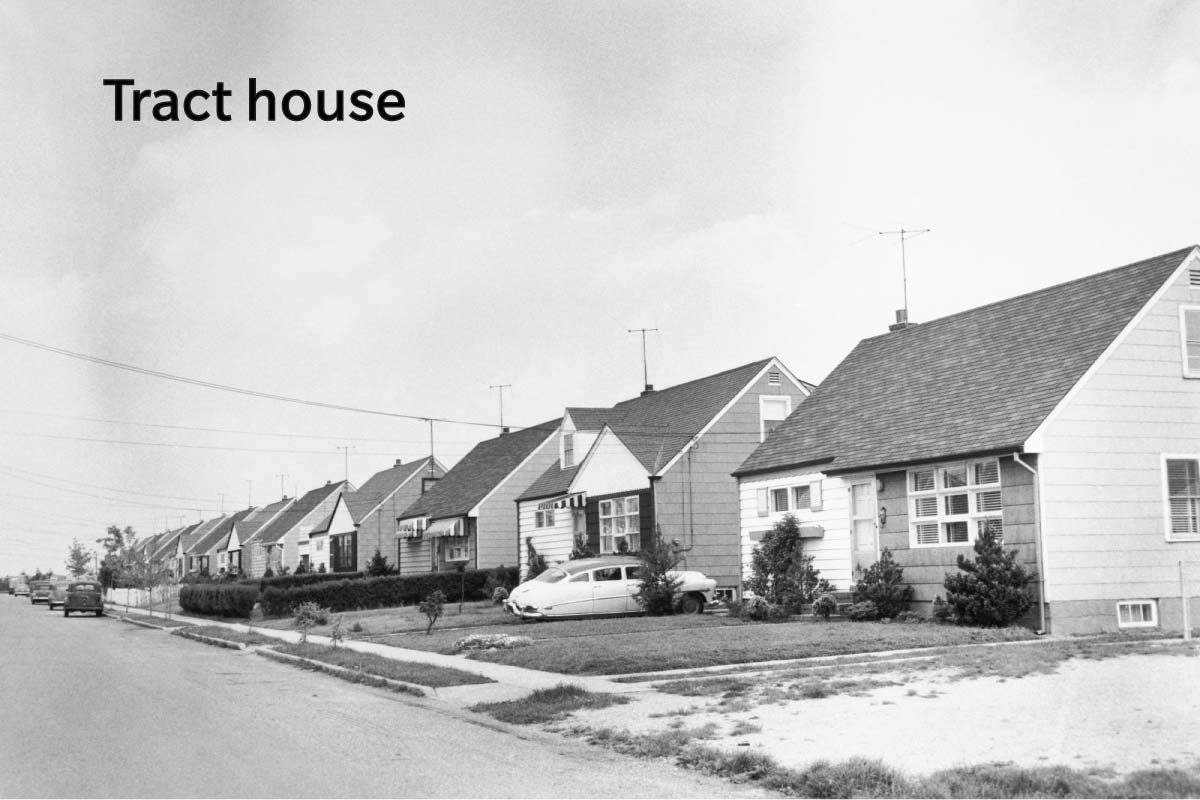 Tract House View Of Levittown New York Getty 514867608 1956