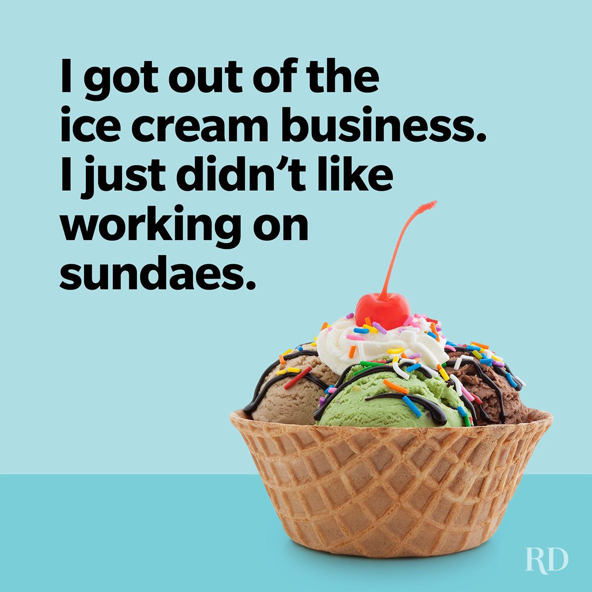 Ice Cream Puns Working On Sundaes